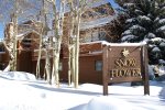 Front Entrance Sign During Winter
